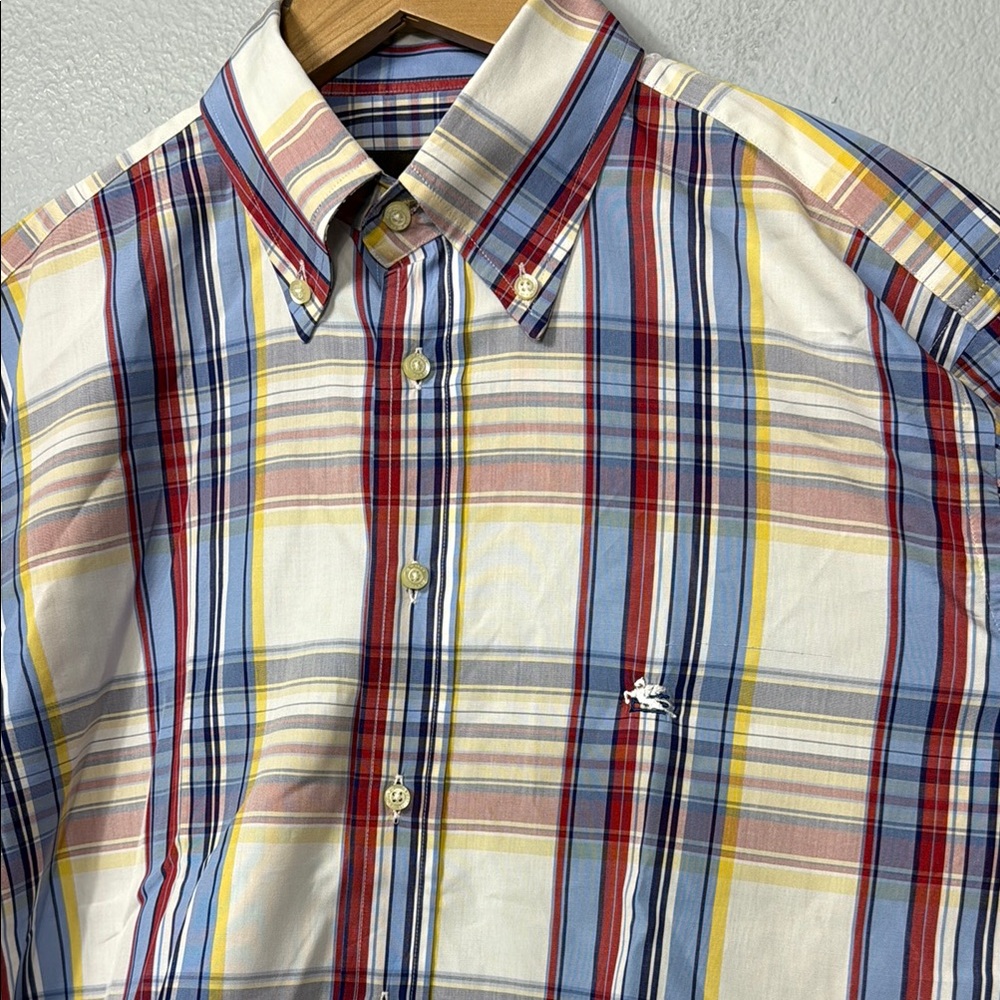 Etro Men's Multicolor‎ Plaid Button Down Shirt